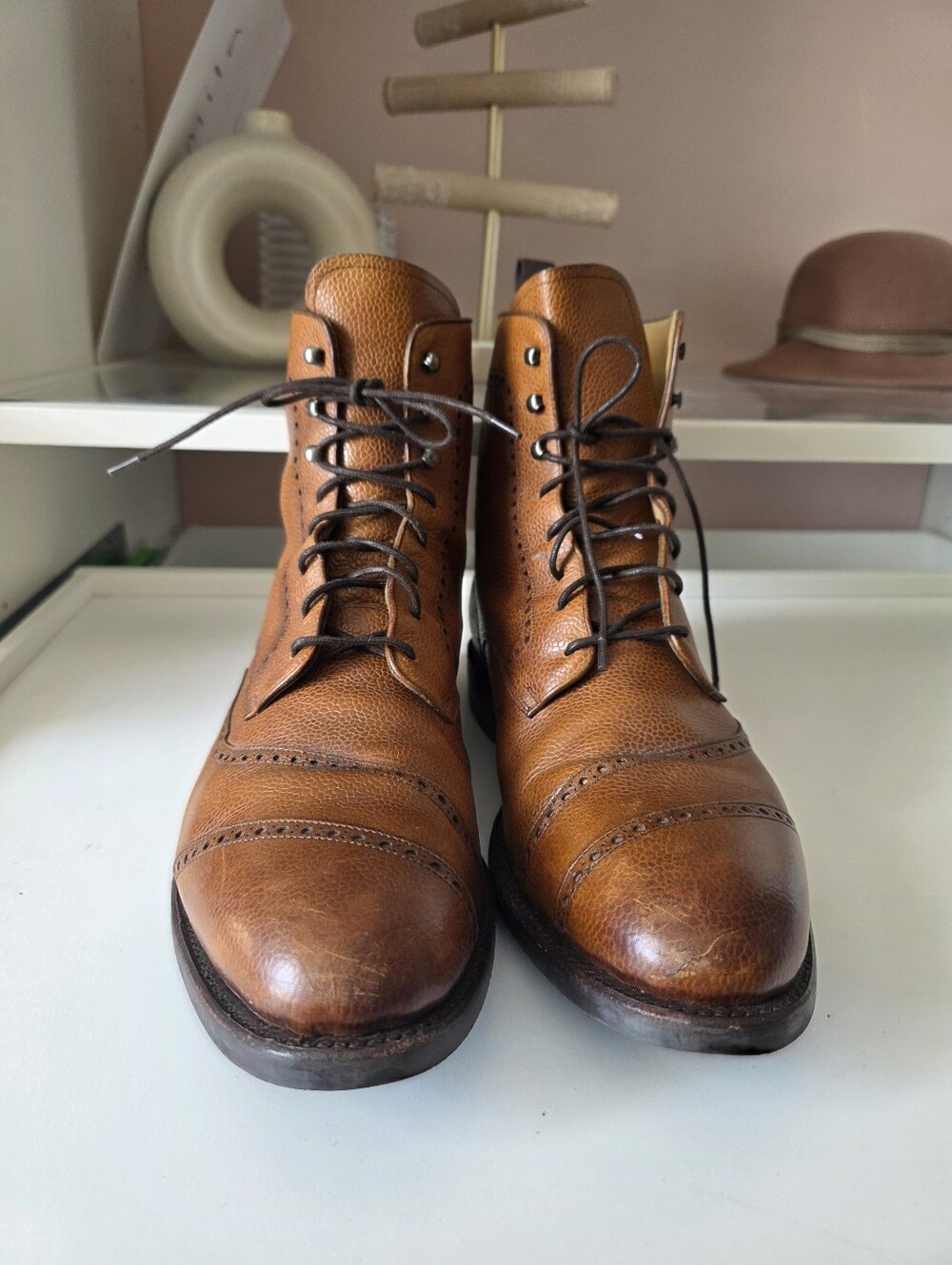 Taft Tan Leather Cap-Toe Chukka Boots